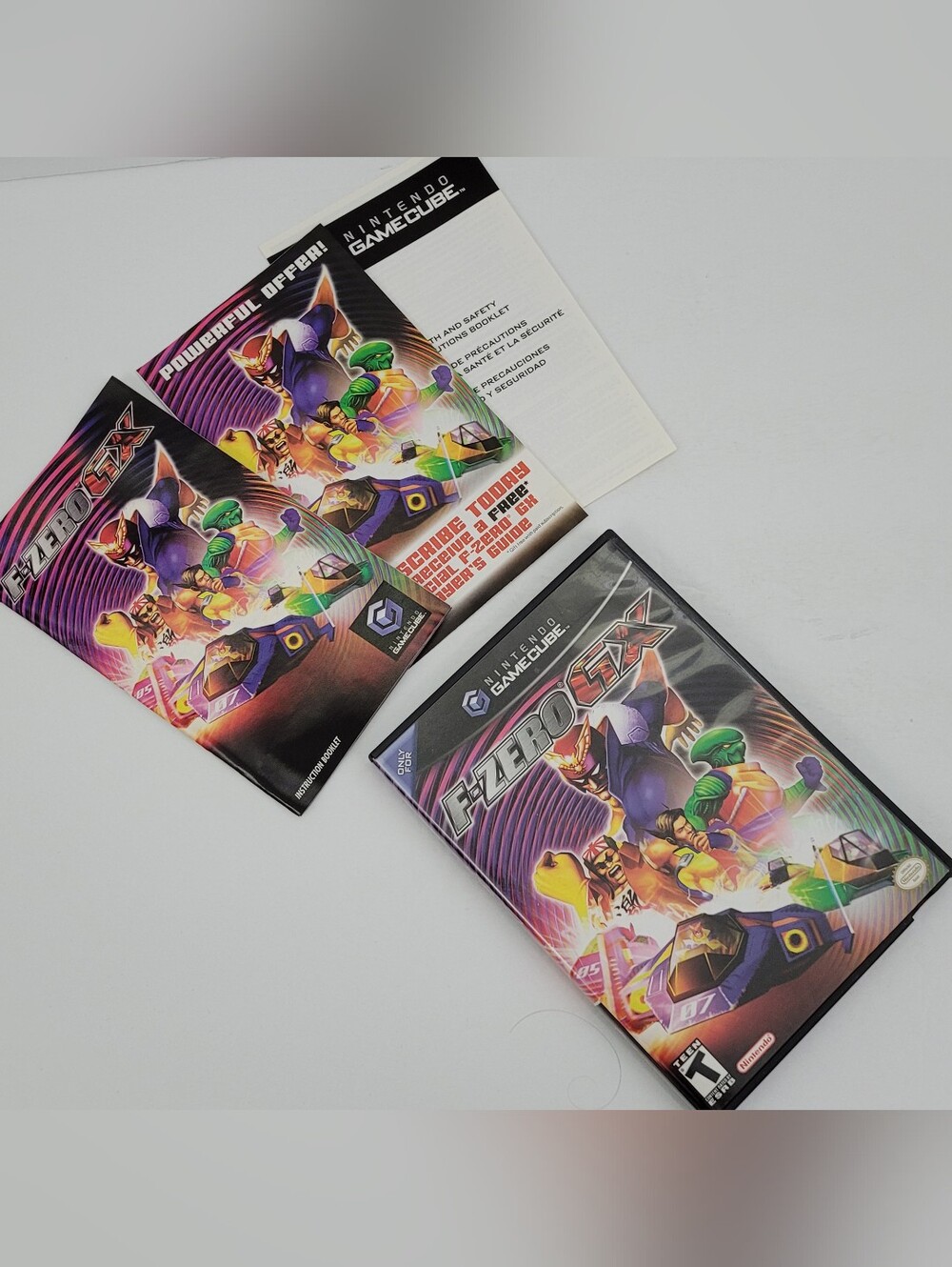 F-Zero GX GameCube Case & Manuals NO DISC